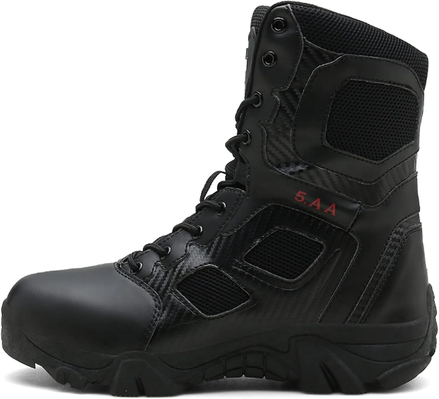 Men's Hiking Boots Water Resistant Climbing Trekking Camping Boots High Top Walking Shoe Black-EU45/US11