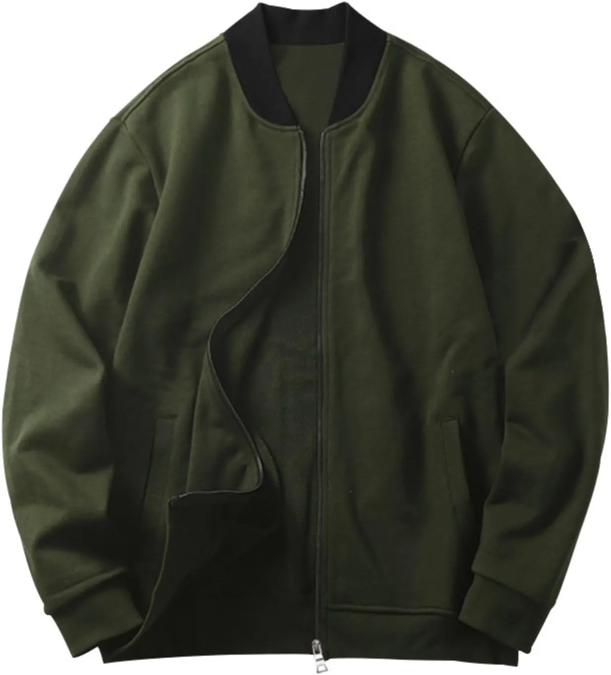 Men's Lightweight Bomber Jacket Jacket Full Zip Light Spring Fall Windbreaker Casual Stylish Golf Jackets for Men