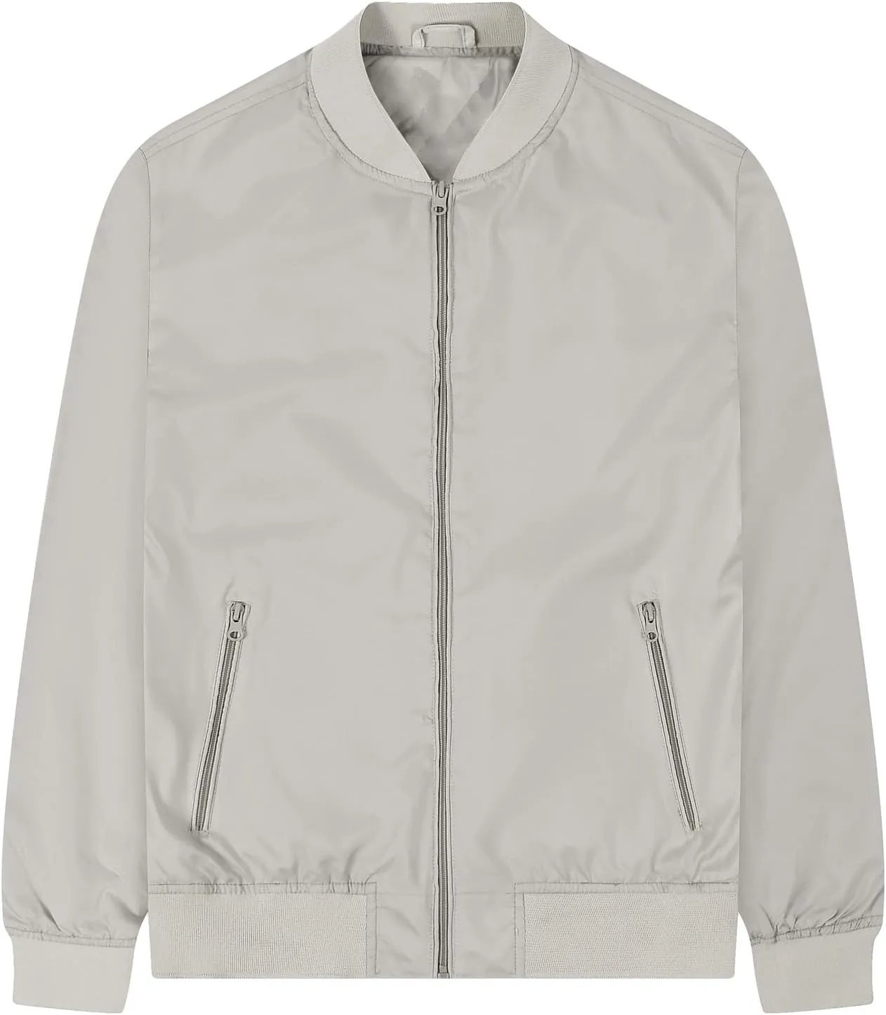 Men's Lightweight Bomber Jacket Spring Fall Causal Fashion Flight Windbreaker Golf Light Jacket Windproof Zip Up Coat