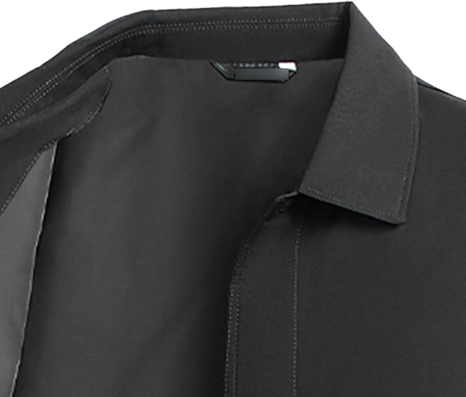 Men's Lightweight Business Jackets Light Coat Laydown Collar Jacket Casual Blazer Windbreaker with Pockets