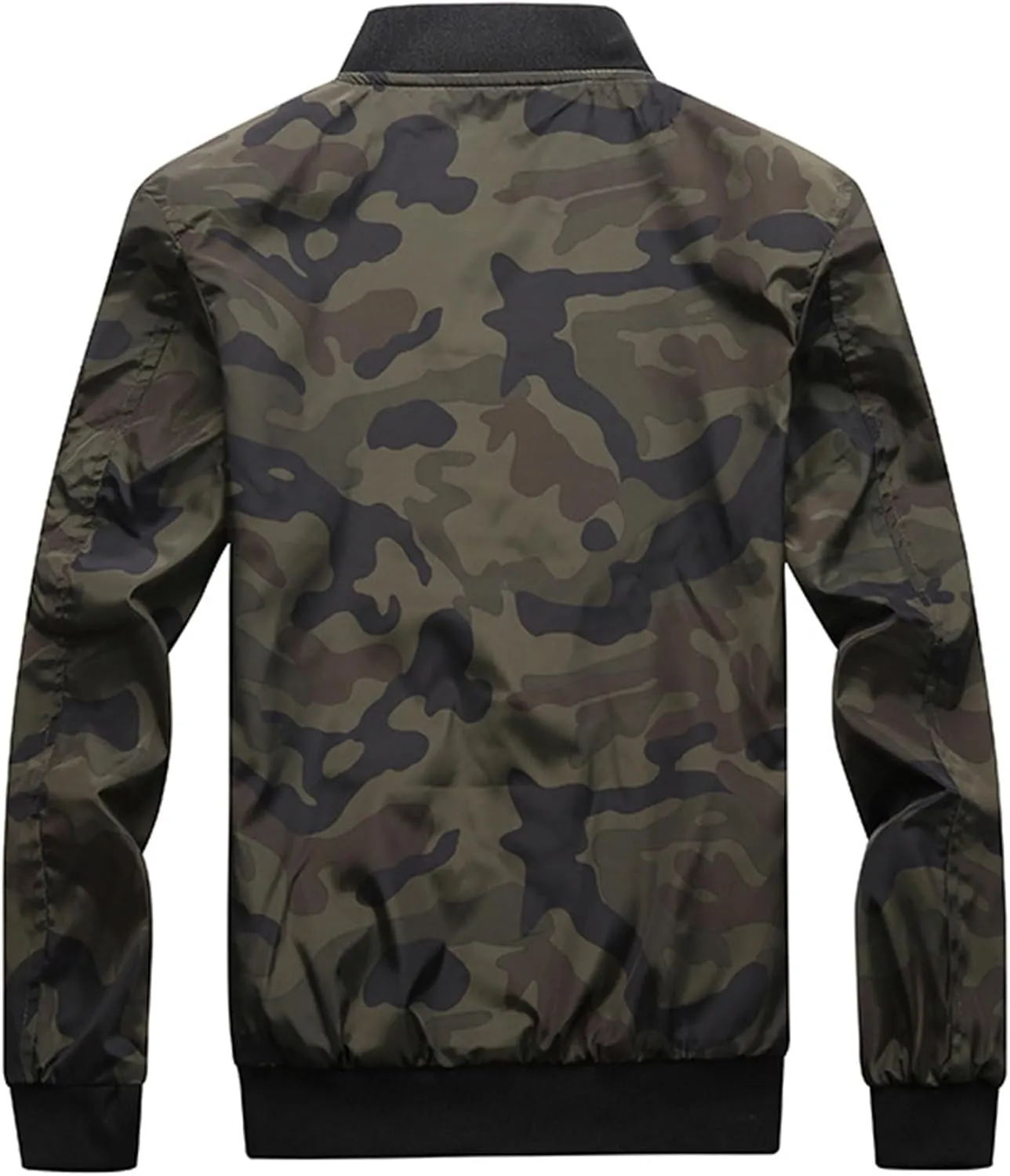 Men's Lightweight Camouflage Jacket Light Track Casual Windbreaker Coats Sportswear Fligh Bomber Jackets