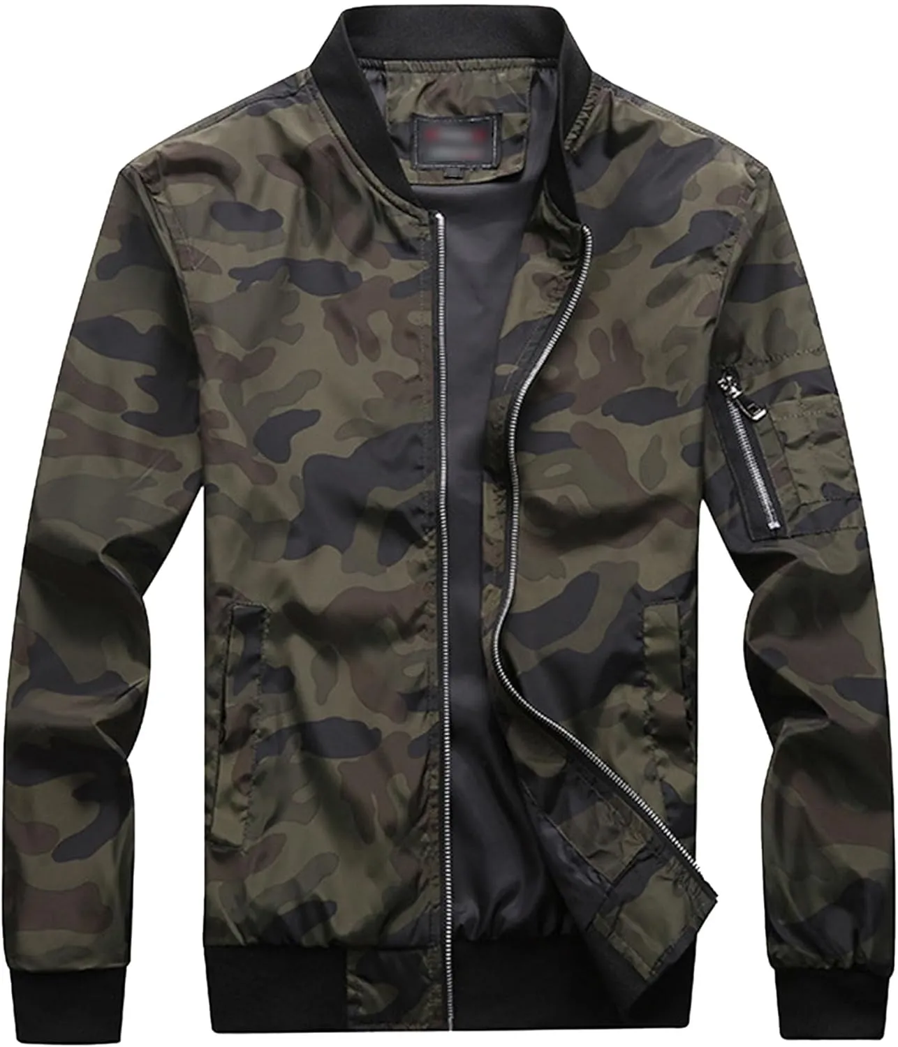 Men's Lightweight Camouflage Jacket Light Track Casual Windbreaker Coats Sportswear Fligh Bomber Jackets