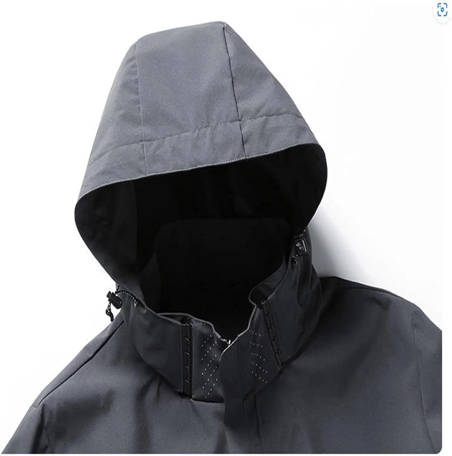 Mens Lightweight Jackets Full Zip Hooded Solid Color Golf Light Outdoor Mountain Windbreaker Jackets with Zip Pockets