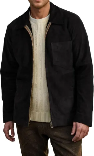 Men's Lightweight Jackets Vintage Faux Suede Bomber Jacket Stand Collar Full Zip Up Light Coat Fall Casual Windbreaker