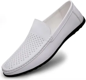 Men's Loafers Moccasins Shoes Breathable Simple Vegan Leather Resistant Flexible Comfortable Walking Party Slip On