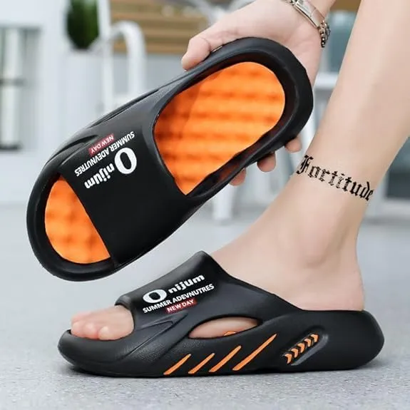 Men's Orthopedic Massage Slippers, Casual Non-Slip Slippers, Open Toe Trendy Beach Shoes for Indoor Outdoor Walking