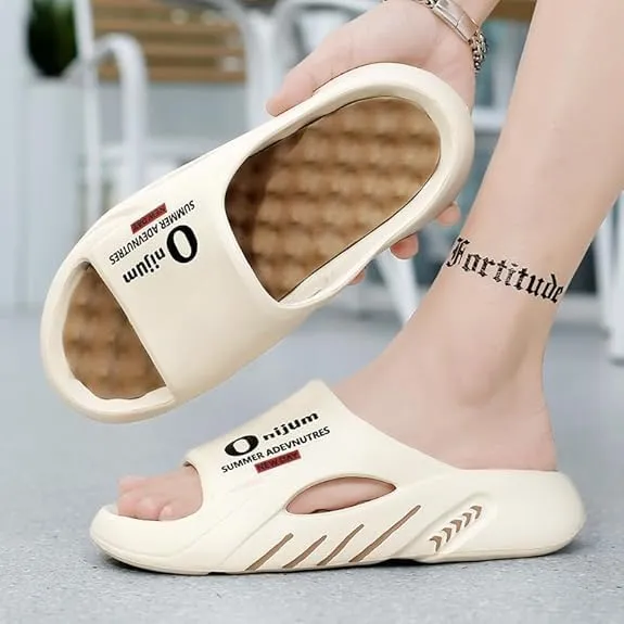 Men's Orthopedic Massage Slippers, Casual Non-Slip Slippers, Open Toe Trendy Beach Shoes for Indoor Outdoor Walking