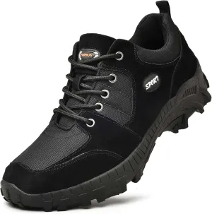 Men's Waterproof Hiking Shoes Leather Lightweight Non-Slip Climbing Shoes Comfortable Casual Sneakers Outdoor Casual Hiking Cross-Country Traveling Shoes