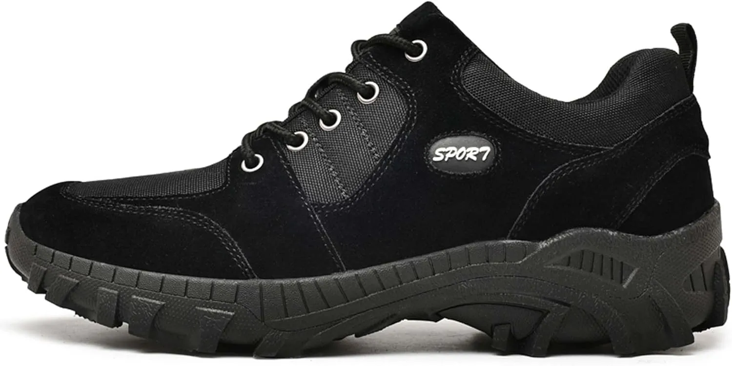 Men's Waterproof Hiking Shoes Leather Lightweight Non-Slip Climbing Shoes Comfortable Casual Sneakers Outdoor Casual Hiking Cross-Country Traveling Shoes