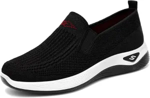 Mmoneyake Women's Men's Hands-Free Slip On Walking Shoes Wide Toe Box Arch Support Orthopedic Walking Sneakers Comfortable Tennis Sneakers Workout Athletic Gym Shoes Ightweight Running Shoe