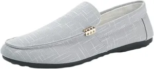 New Men's Loafers Shoes Venetian Loafers Simple Lightweight Leather Slip Resistant Comfortable Flexible Outdoor Slip-ons