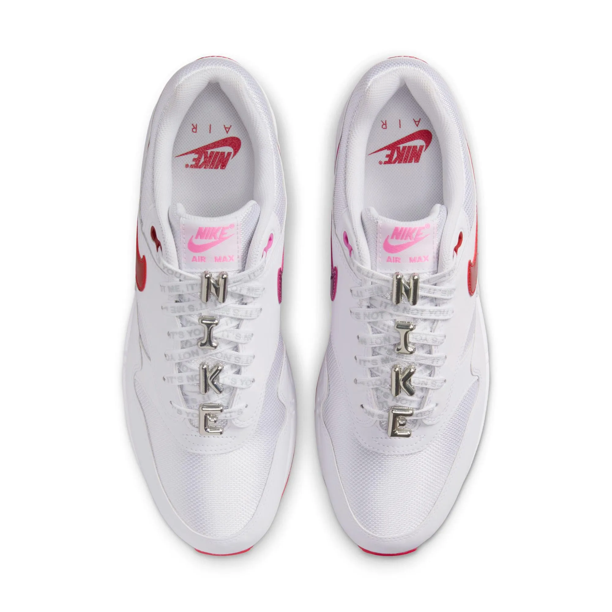 Nike Air Max 1 PRM White/University Red-Playful Pink