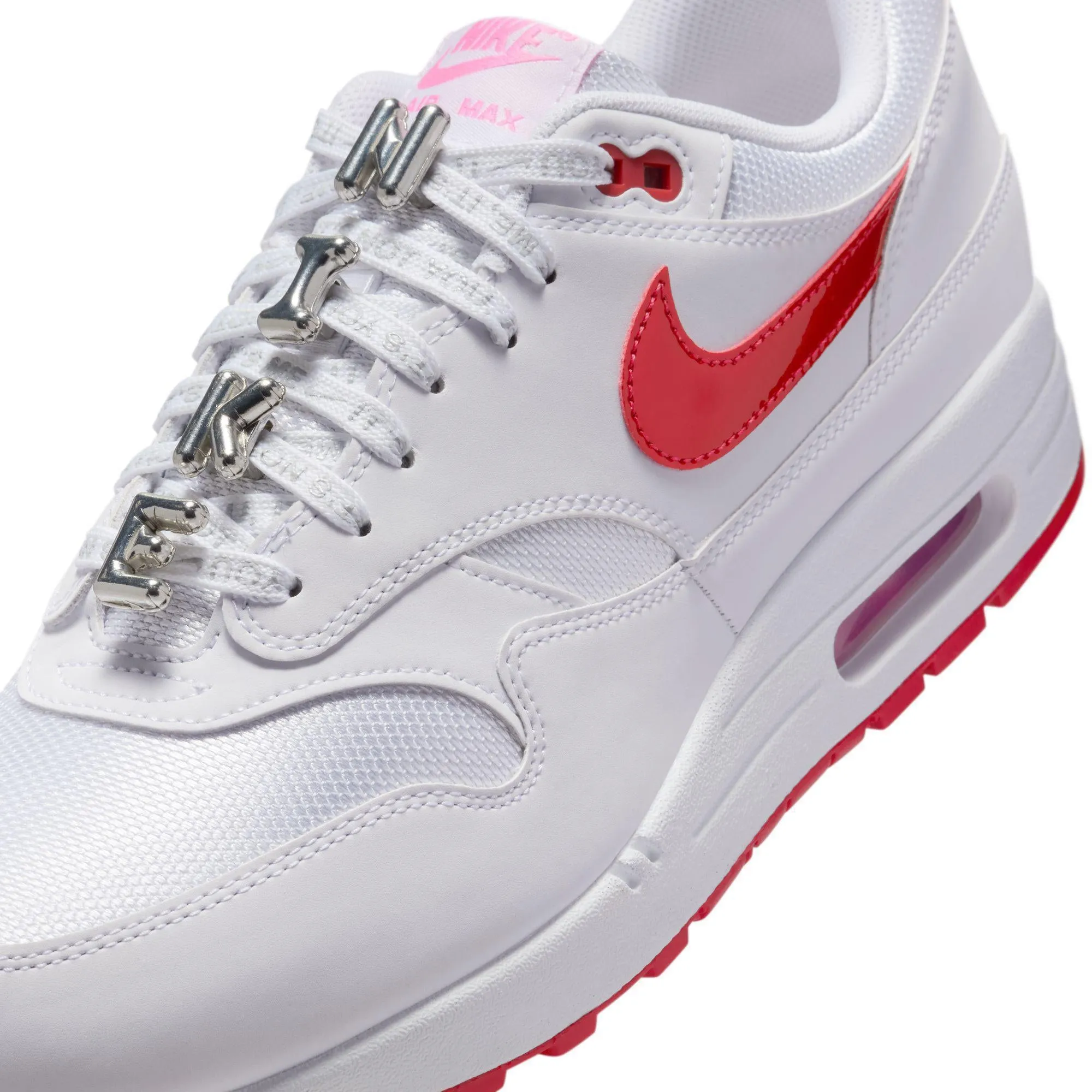 Nike Air Max 1 PRM White/University Red-Playful Pink