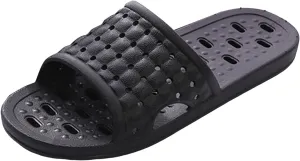 Non Slip Bathroom Slides for Women and Men Quick Drying Hollow Shower Slippers Comfortable Massage Pool Slides