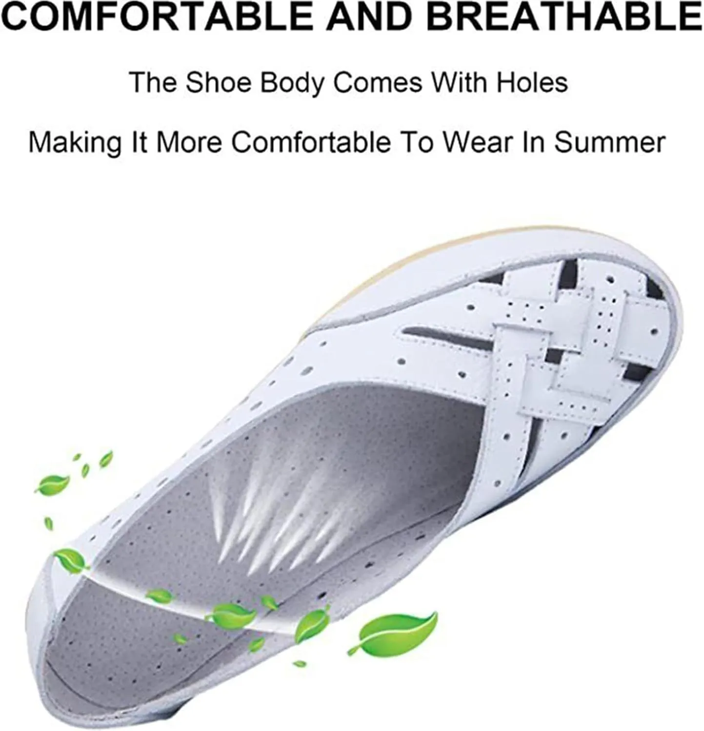 Orthopedic Loafers in Breathable Leather, Comfortable Loafer Casual Flats Slip on Shoes, Owlkay Shoes for Women
