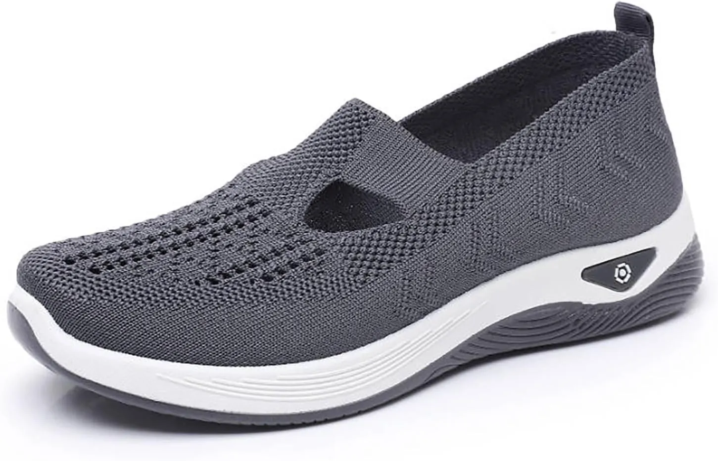 Orthowalk Womens Shoes Woven Arch Support Slip-On Sneakers Breathable Soft Indoor Outdoor Casual Walking Anti-Skid Sport Shoe