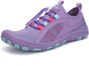 Outdoor Lndoor Minimalist Barefoot Shoes, Unisex Barefoot Shoes, Hiking Climbing Shoes, Water Shoes, for Yoga Running Surfing Boating Swim (Color : Purple, Size : 8)