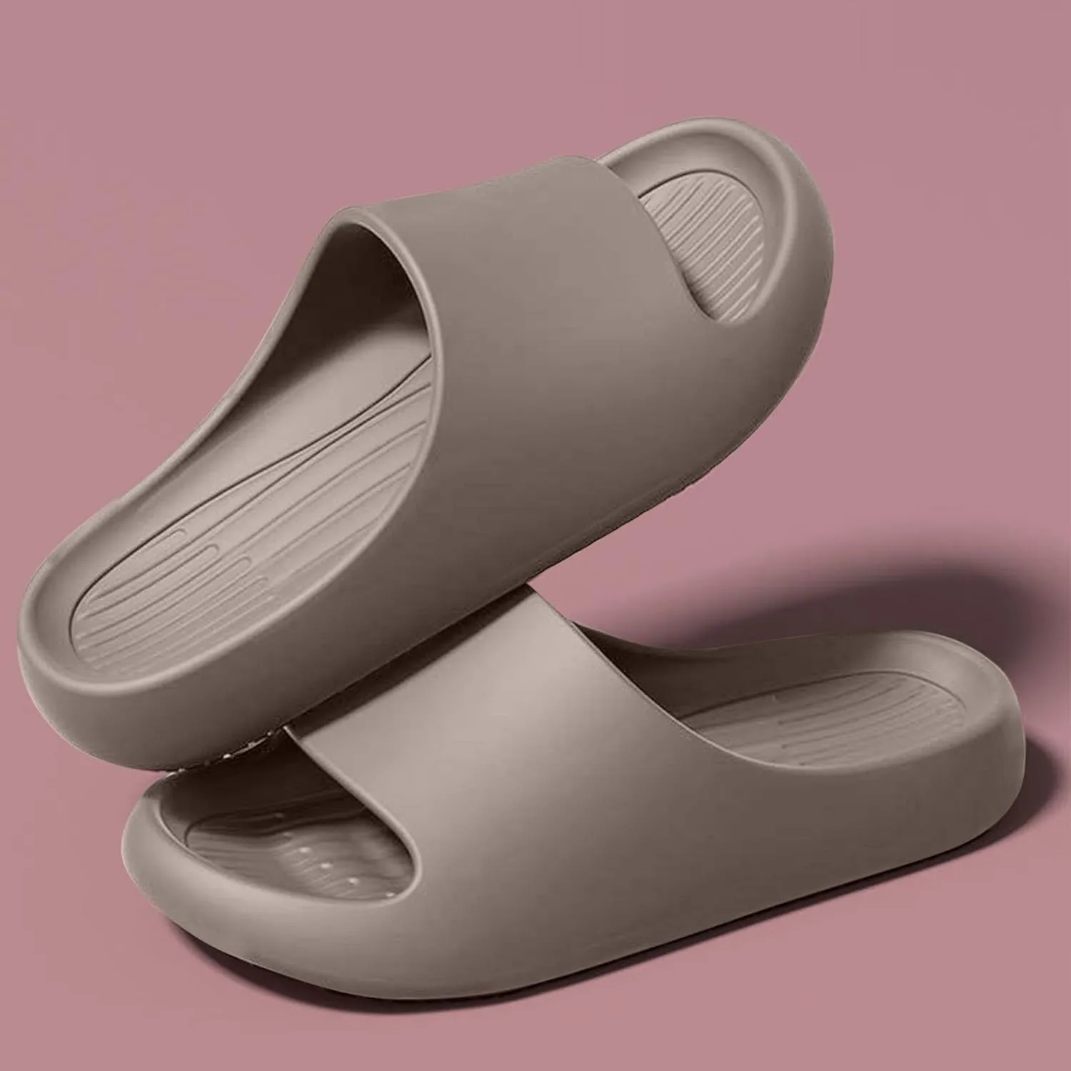 Pillow Slides for Woman Mens Summer Beach Slide Sandals Non-Slip Massage Bathroom Shower Shoes Unisex House Slippers
