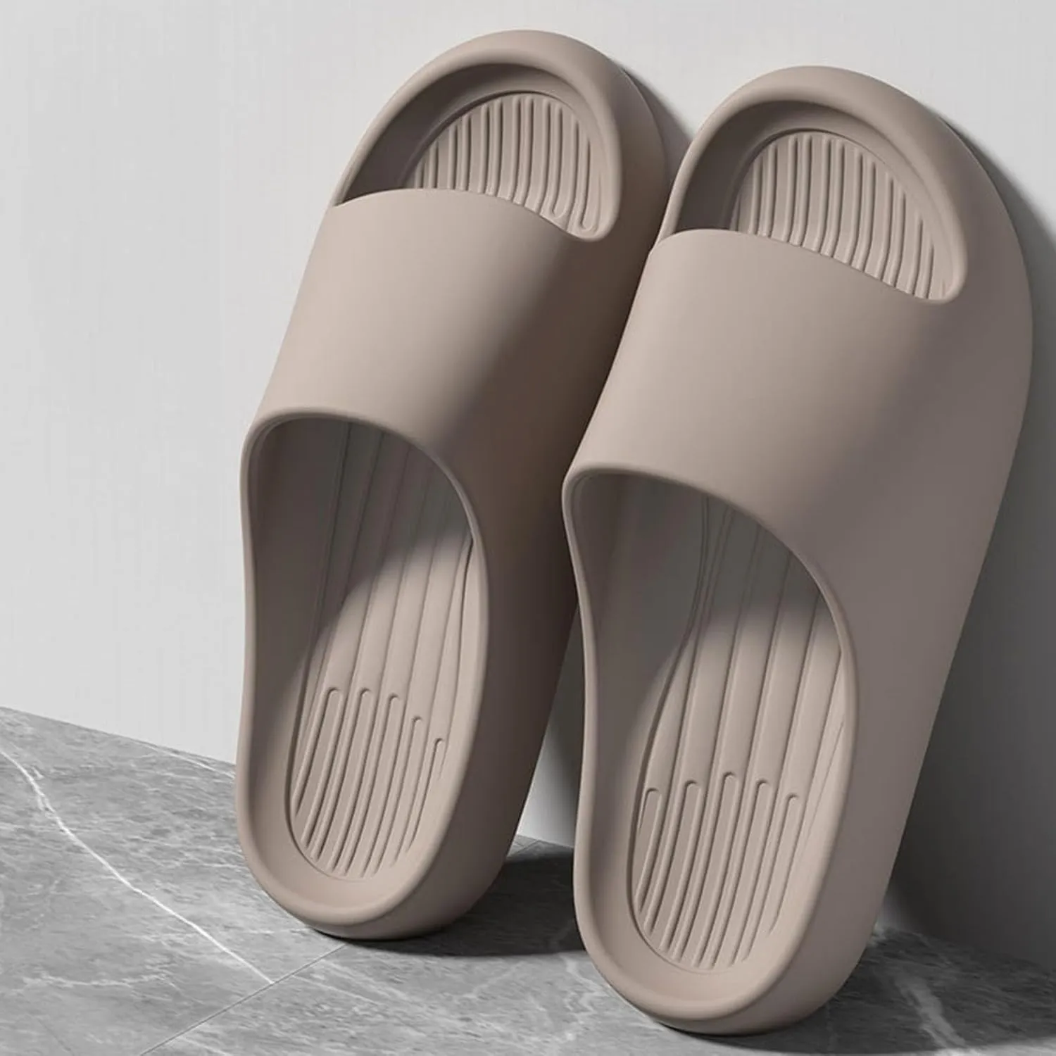 Pillow Slides for Woman Mens Summer Beach Slide Sandals Non-Slip Massage Bathroom Shower Shoes Unisex House Slippers