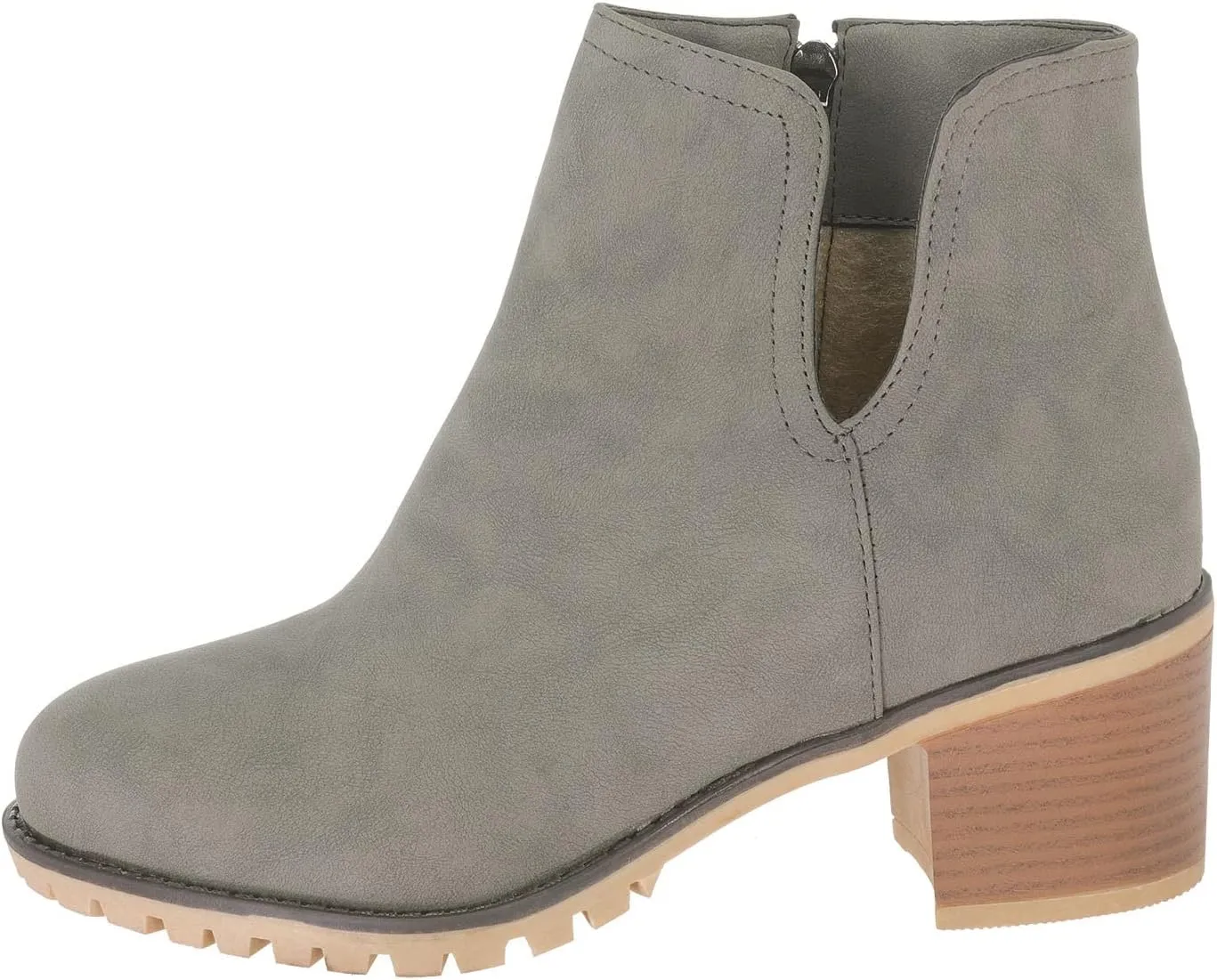 Platform Boots for Women Ankle Comfortable Booties for Women Mens Casual Boots Leather Womens Work Boot Flat Heel Closed Toe Pointed Toe Mid Heel Slip On