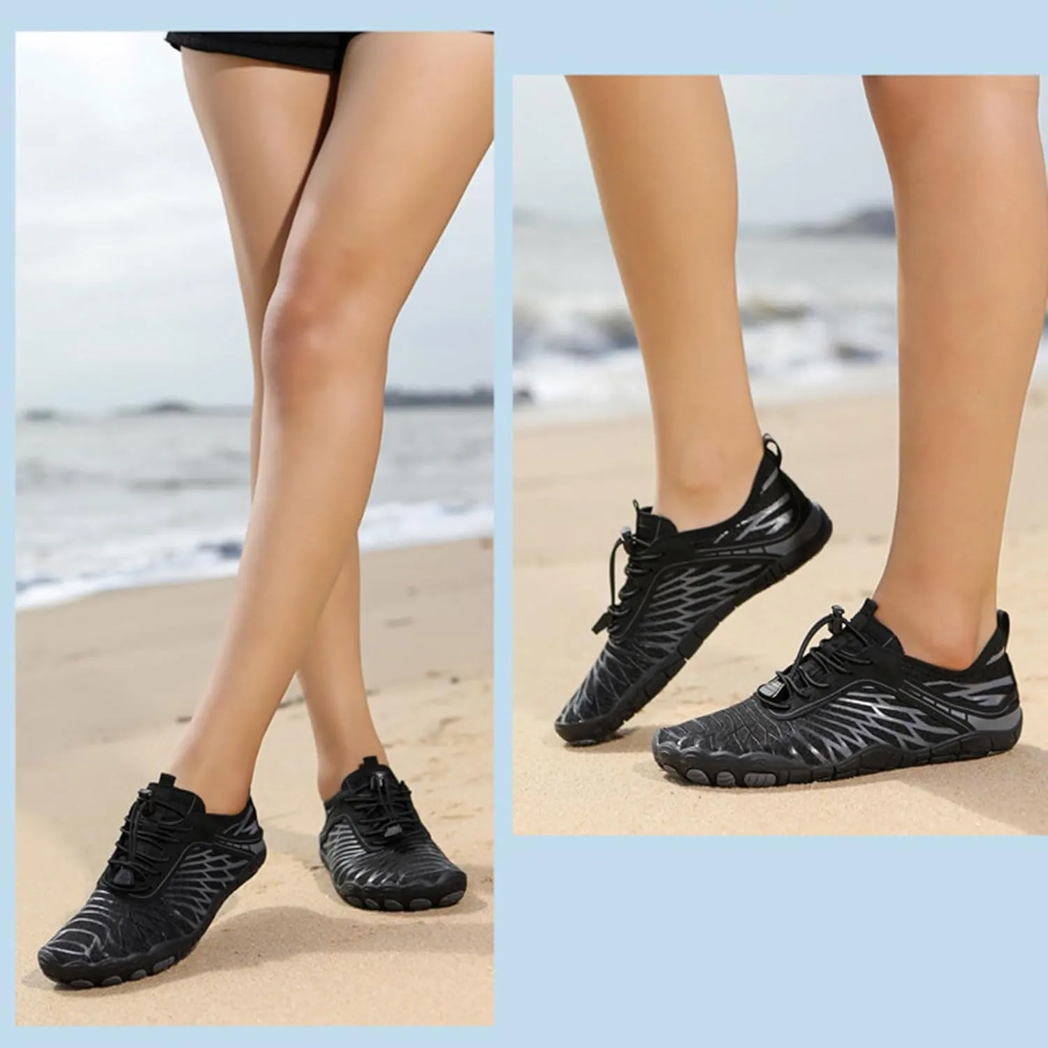 Pro Hike Barefoot Shoes for Women Men with Wide Toe Box, Healthy & Non-Slip Breathable Footwear Barefoot Shoes Beach Pool Swim Surf Hiking Walking Shoes