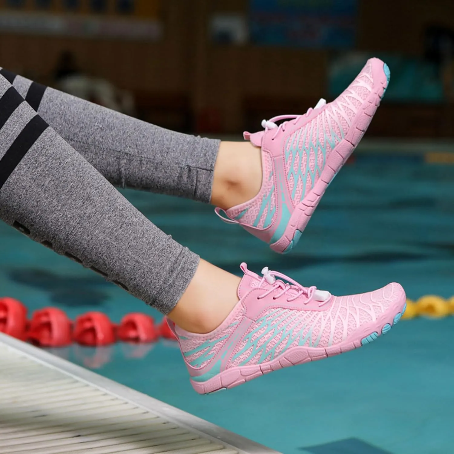Pro Hike Barefoot Shoes for Women Men with Wide Toe Box, Healthy & Non-Slip Breathable Footwear Barefoot Shoes Beach Pool Swim Surf Hiking Walking Shoes