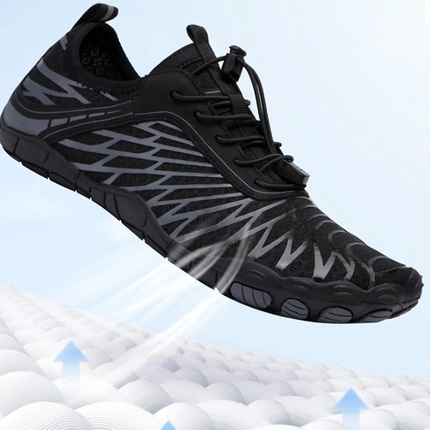 Pro Hike Barefoot Shoes for Women Men with Wide Toe Box, Healthy & Non-Slip Breathable Footwear Barefoot Shoes Beach Pool Swim Surf Hiking Walking Shoes