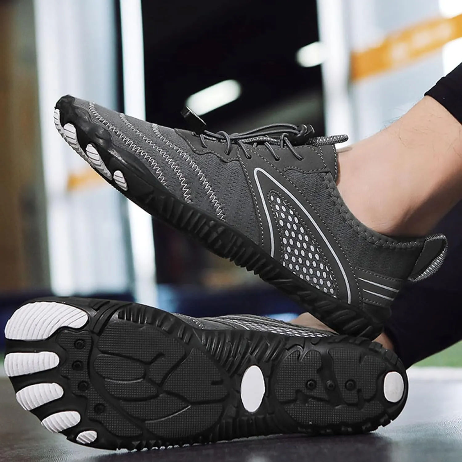 Pro Hike Barefoot Shoes Women Footwear Barefoot Womens Mens Wide Toe Box Healthy & Non-Slip Trail Running Shoes Breathable Beach Pool Swim Surf Hiking Shoes