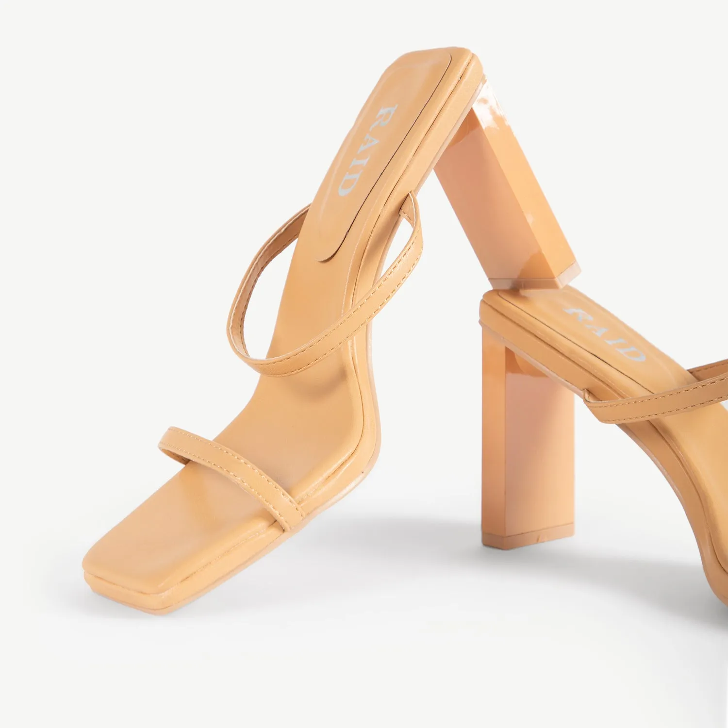 RAID Allen Heeled Mule in Nude