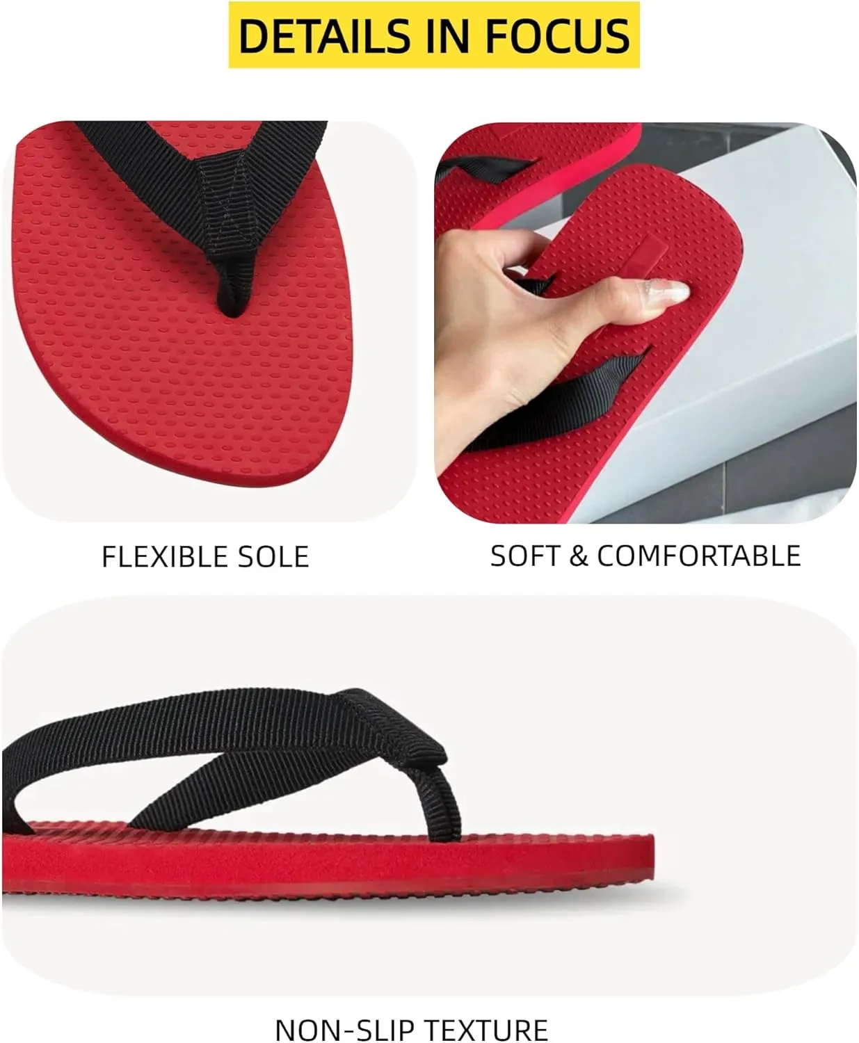 Rubber Thong Sandals for Women Beach Flip Flops Casual Comfortable Slip On Flat Sandals Ladies Slides Slipper