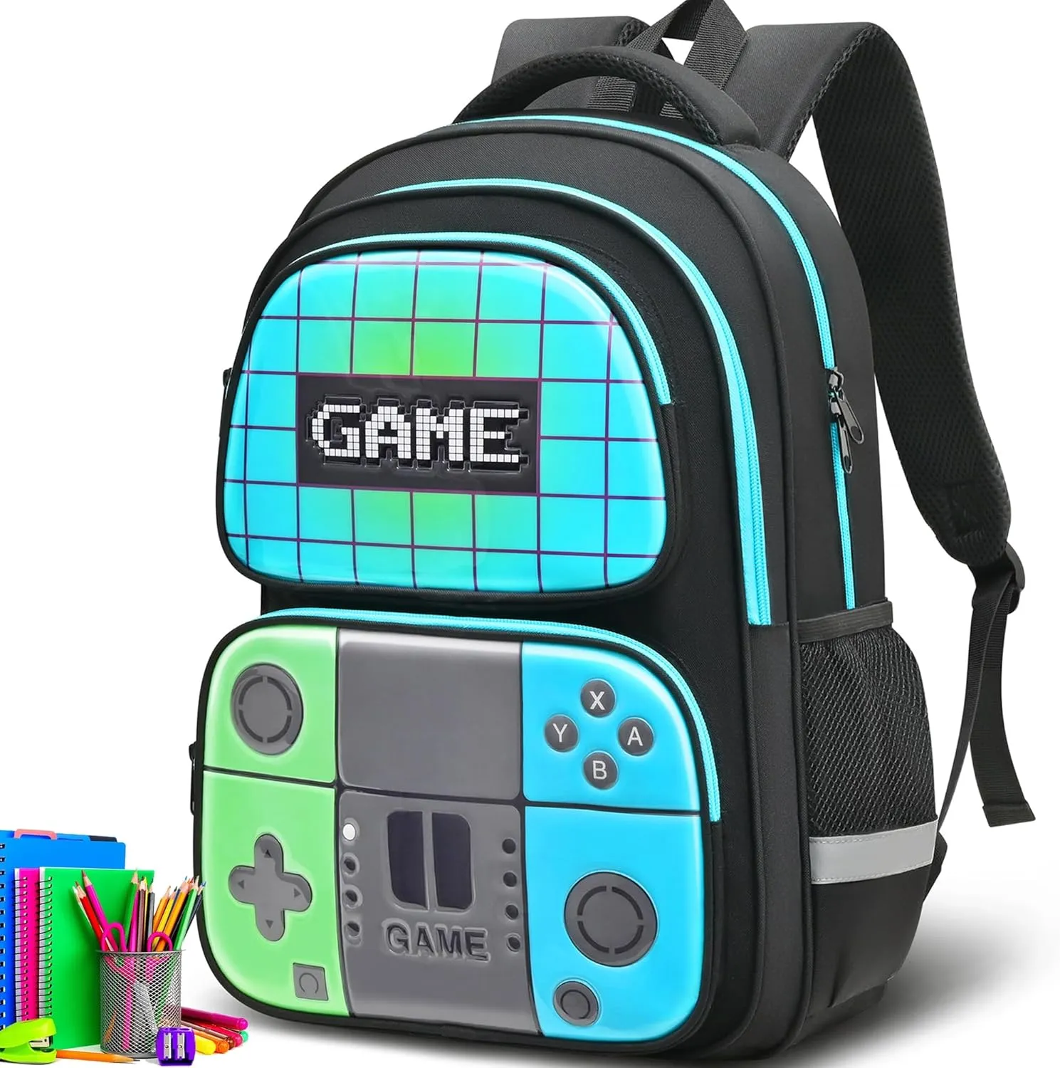 School Backpack For Kids Boys Backpack Game Schoolbag For Children Teens Elementary Middle College Student Bookbag Travel Rucksack Laptop Daypacks