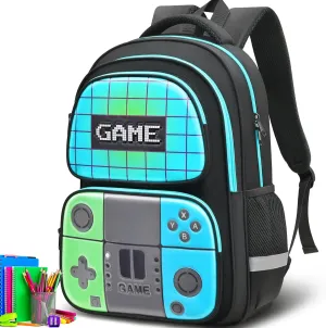 School Backpack For Kids Boys Backpack Game Schoolbag For Children Teens Elementary Middle College Student Bookbag Travel Rucksack Laptop Daypacks