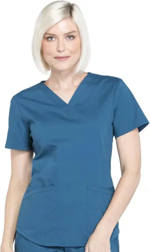 Scrubs for Women Workwear Professionals V-Neck Top, Soft Stretch - WW665