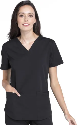 Scrubs for Women Workwear Professionals V-Neck Top, Soft Stretch - WW665