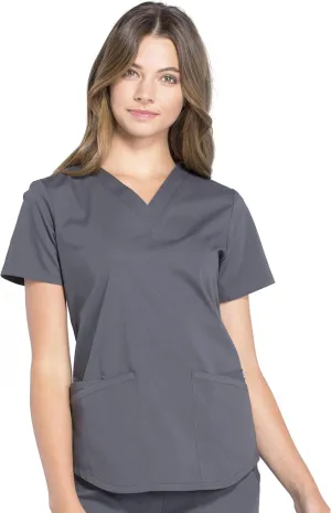 Scrubs for Women Workwear Professionals V-Neck Top, Soft Stretch - WW665