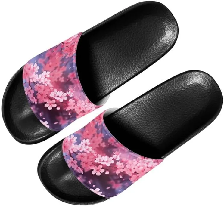 Semioury Women's Relief Soft House Summer Slippers Daisy Galaxy Indoor Outdoor Slippers Massage House Open Toe Spa Slippers