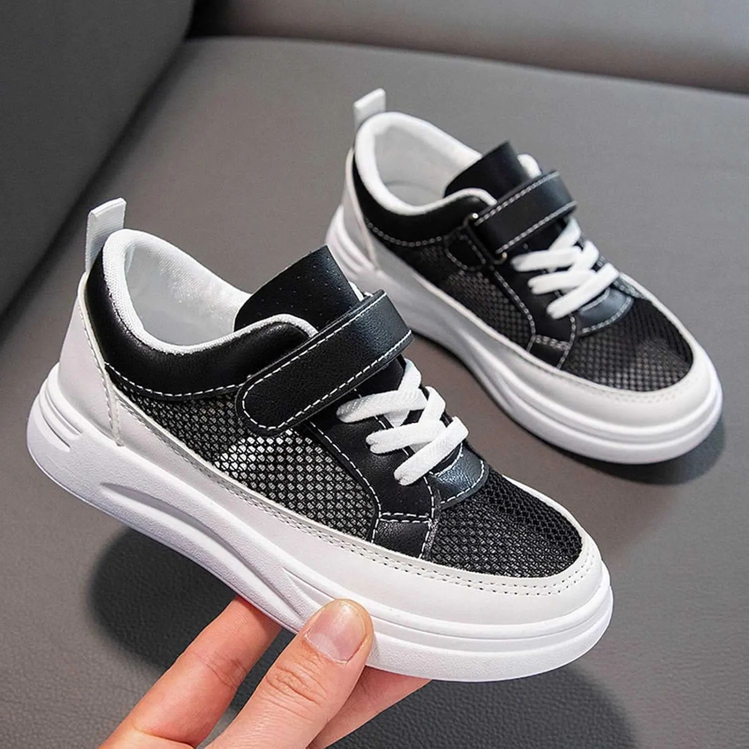 sfdgfhyf 5 to 13Years Unisex Kids Cute Foot Warmer Spring Summer New Mesh Breathable Non Slip Children's Casual Sports