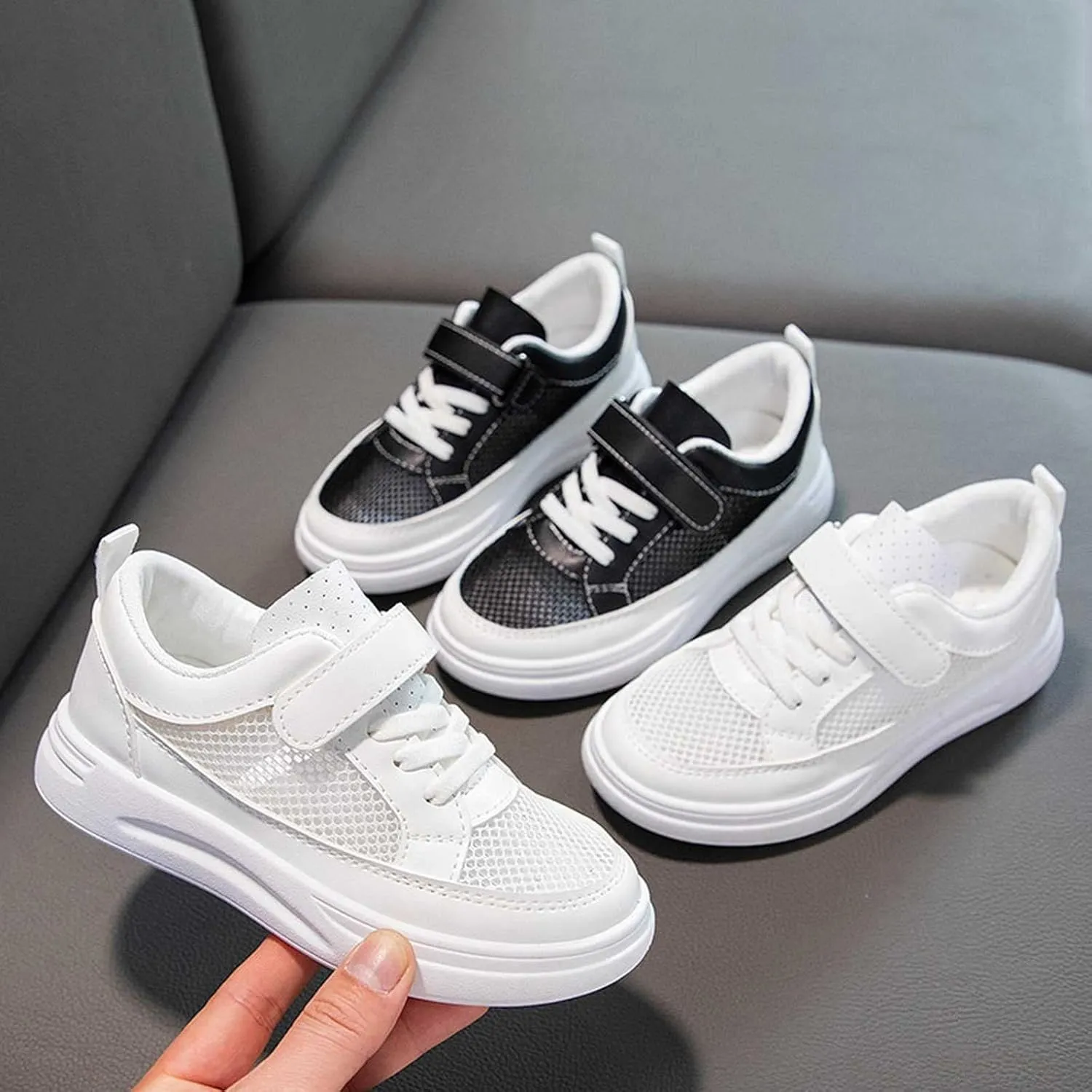 sfdgfhyf 5 to 13Years Unisex Kids Cute Foot Warmer Spring Summer New Mesh Breathable Non Slip Children's Casual Sports
