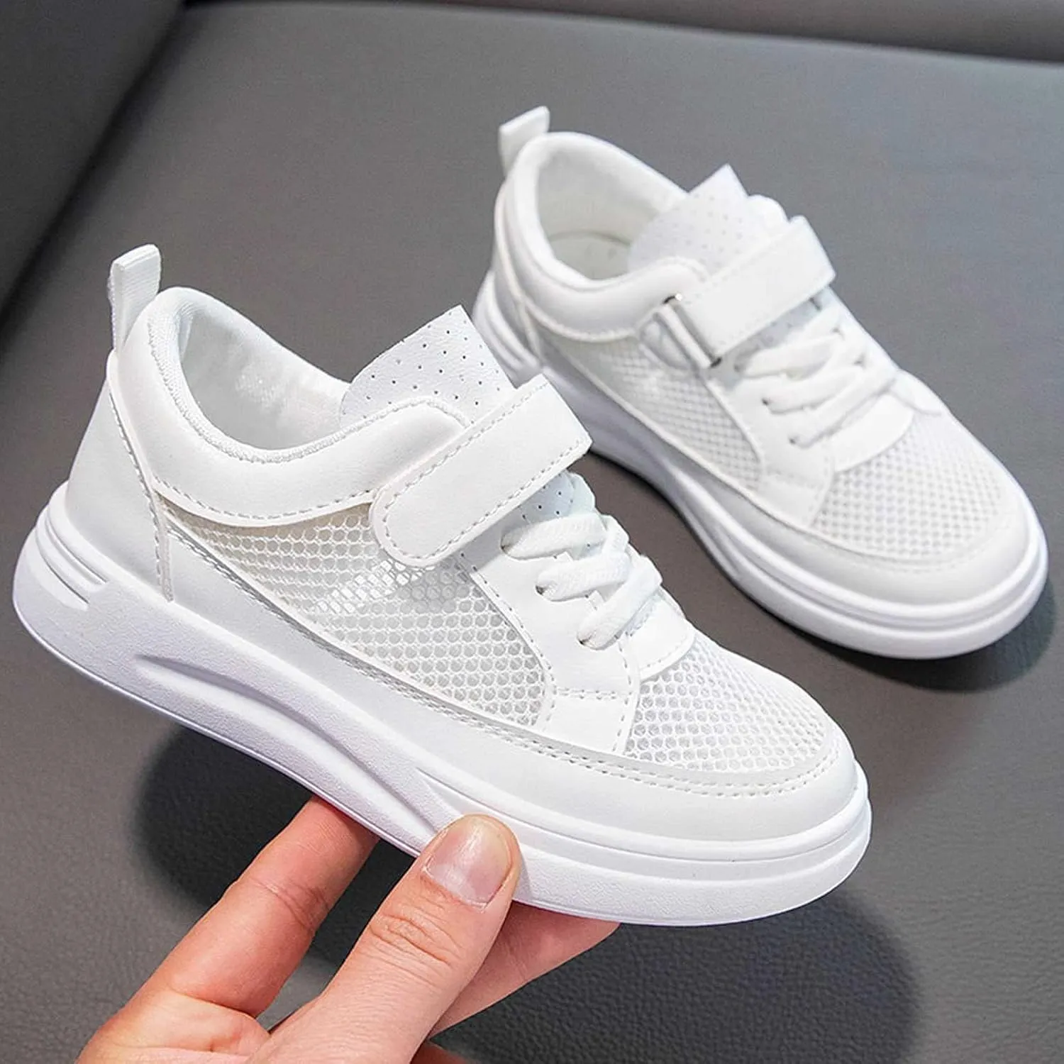 sfdgfhyf 5 to 13Years Unisex Kids Cute Foot Warmer Spring Summer New Mesh Breathable Non Slip Children's Casual Sports