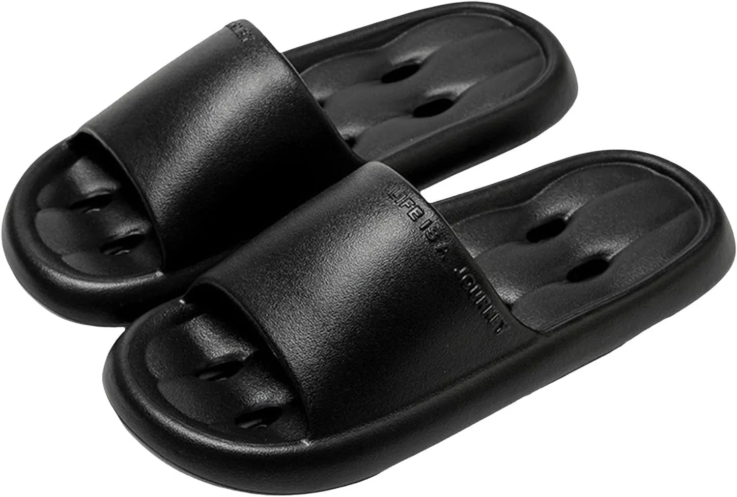 Shower Shoes for Women and Men Massage Pool Slides Soft Cushioned Slip Slides Slippers Fuzzy Arch Support