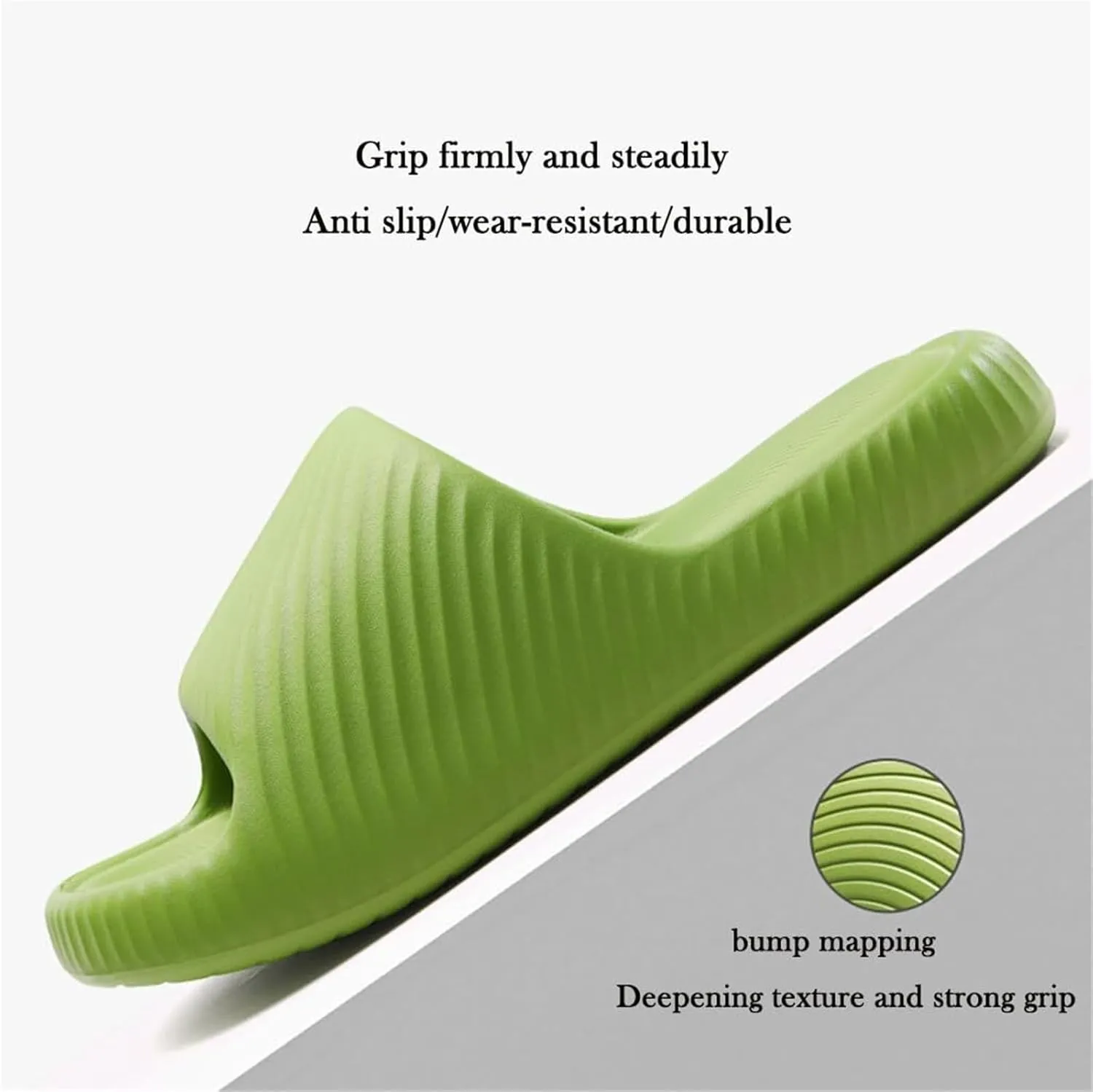 Slides for Women and Men,EVA Non-Slip,Shower Slippers Bathroom Sandals Massage House Slides for Indoor Outdoor