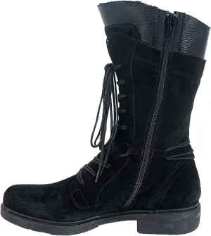 Snow Boots for Women Waterproof Non Slip Wide Womens Winter Snow Boots Warm Fur Lined Anti-Slip Ankle Booties Winter Ankle Boots for Women Fuzzy Womens Black Winter Boots Size 7 Botas De Frio