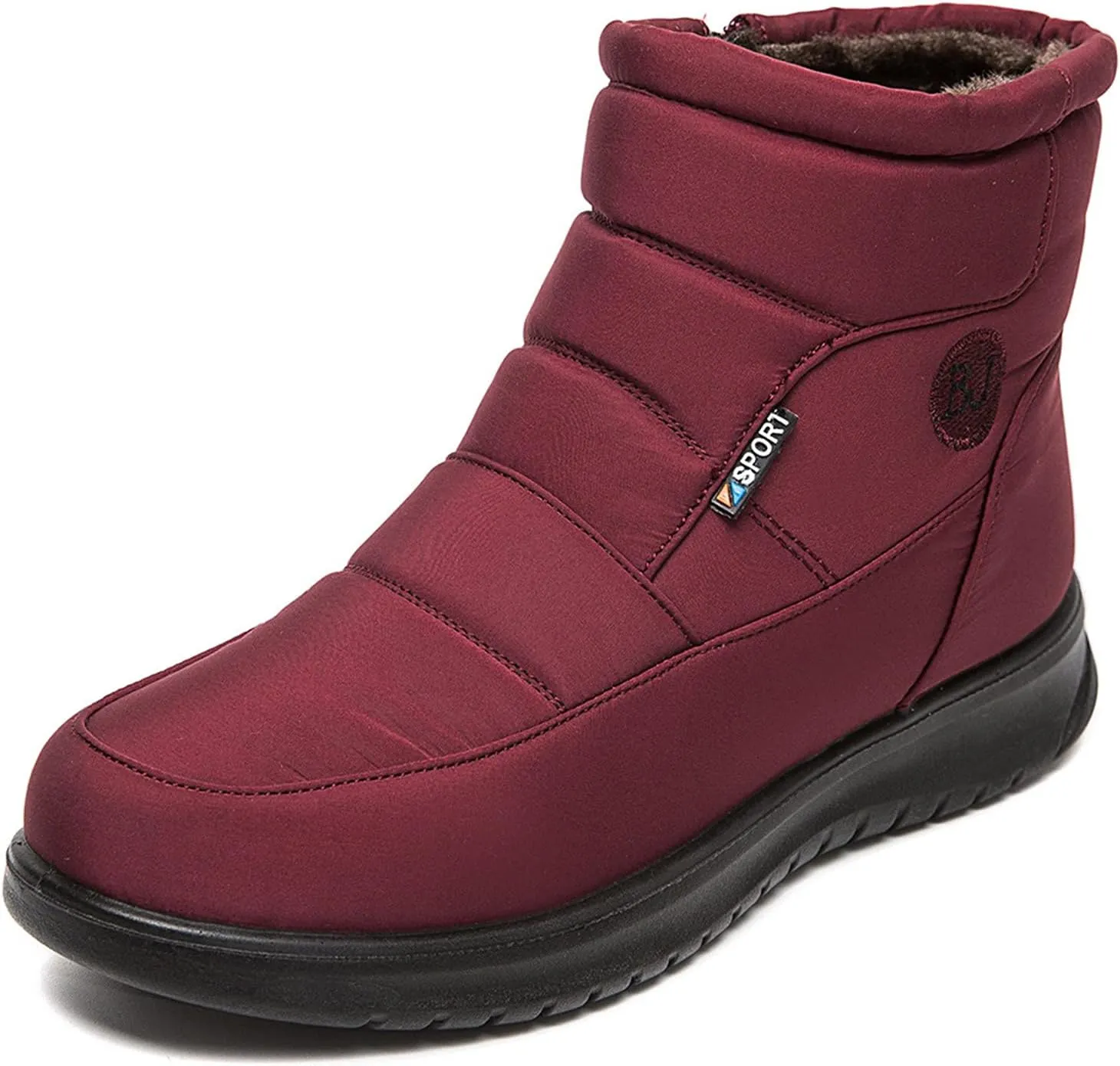 Snow Boots For Women Women's Shoes High-Top Inner Height Round Head Velvet Warm Casual Cloth Shoes Short Boots