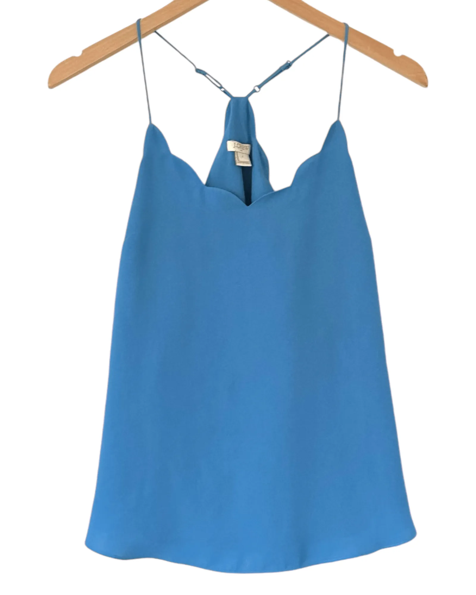 Soft Autumn Agave Scallop Edge Cami Top