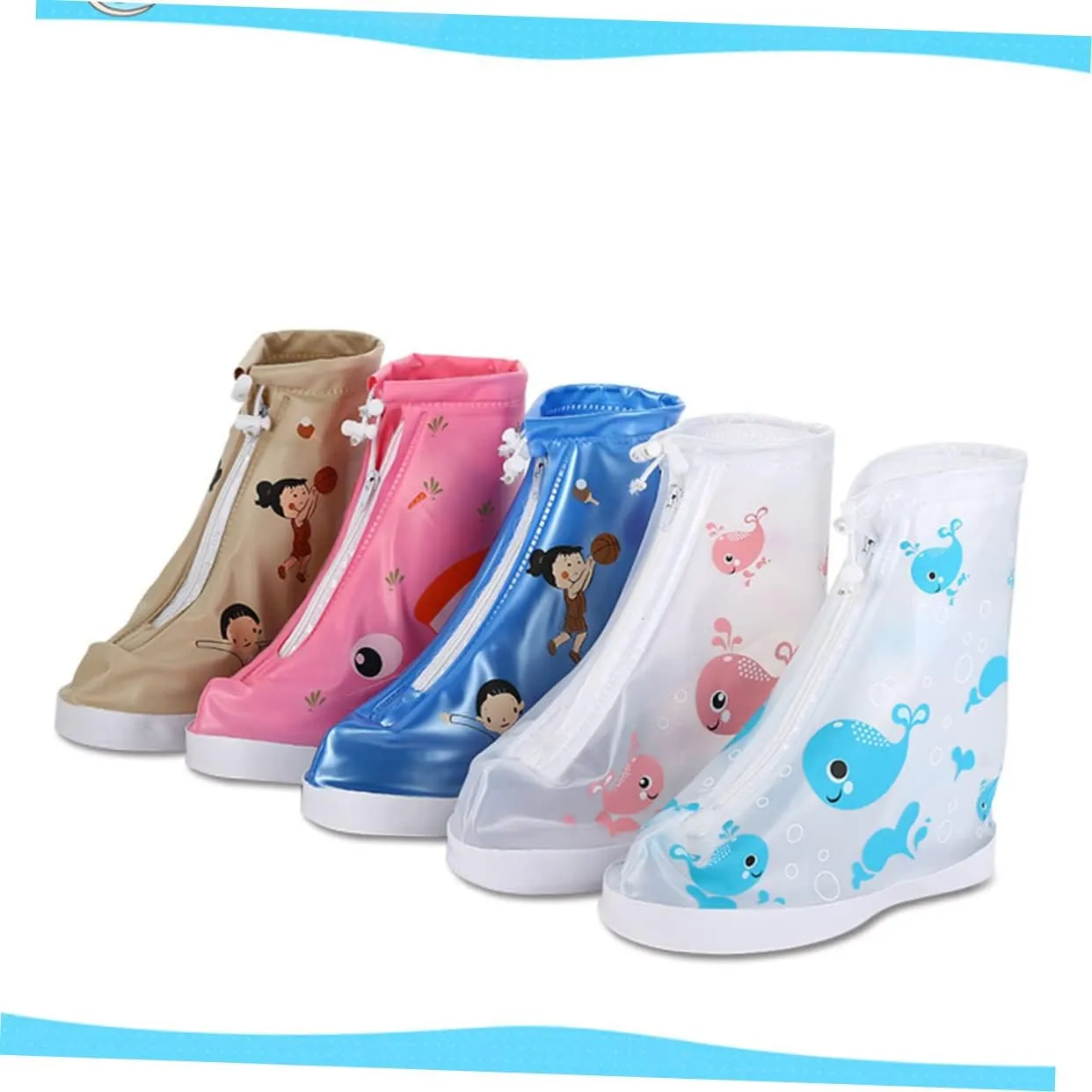 Sosoport 1 Pair Rain Shoe Covers for Kids Shoe Protector Rainproof Shoe Covers Overshoes Waterproof Non-Slip Baby