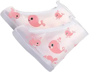 Sosoport 1 Pair Rain Shoe Covers for Kids Shoe Protector Rainproof Shoe Covers Overshoes Waterproof Non-Slip Baby