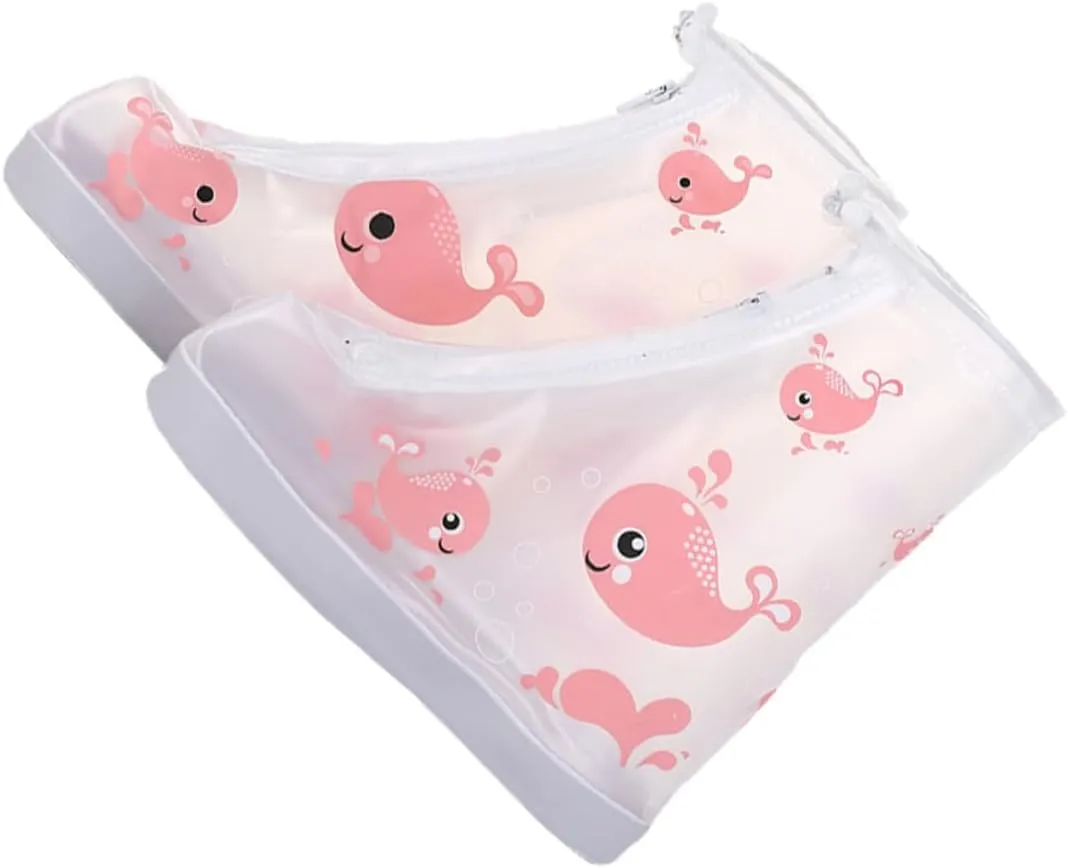 Sosoport 1 Pair Rain Shoe Covers for Kids Shoe Protector Rainproof Shoe Covers Overshoes Waterproof Non-Slip Baby