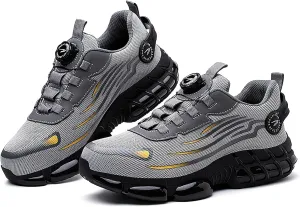 Steel Toe Shoes for Men Women - Slip & Puncture Resistant, Lightweight & Breathable for Construction, Hiking, Climbing | All-Day Comfort Safety Work Shoes