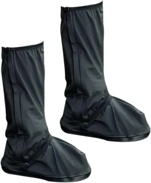 SUPVOX Shoe Covers for Rain Rainy Day Shoe Covers Shoes Cover Shoe Protector Boots Photo Frame Black Reusable