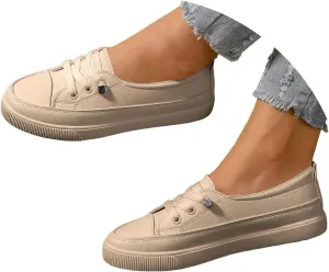 Tennis Shoes Womens, Womens Walking Shoes with Arch Support Lace Up Slip On Sneakers Lightweight Non Slip Orthopedic Sneakers Wide Width Comfortable Canvas Shoe